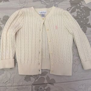 Ralph Lauren 100% Cotton girl cardigan size 18months.